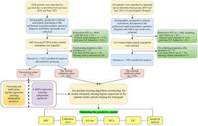 Derivation and validation of the first web-based nomogram to predict the spontaneous pregnancy after reproductive surgery using machine learning models
